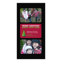 3 Grid Christmas/New Year Photo Card