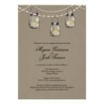 3 Hanging Mason Jars - Engagement Party Custom Announcements