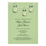 3 Hanging Mason Jars - Engagement Party Personalized Invite