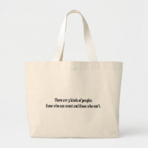 3 Kinds Of People Canvas Bags