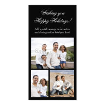3-Photo Collage Holiday Personalized Photo Card