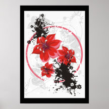 3 Pretty Flowers - Colour Posters