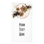 3 Pretty Flowers - Sepia Custom Photo Card