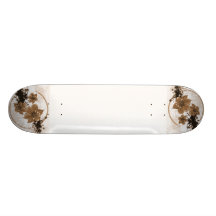 3 Pretty Flowers - Sepia Skate Decks