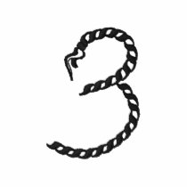 "3" Rope Number 2.5" embroidered shirts