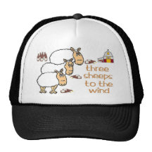 3 sheeps to the wind mesh hats