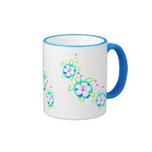 3 Tie Dyed Honu Turtles Coffee Mug