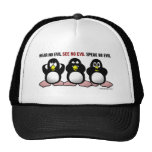 3 Wise Penguins Mesh Hat