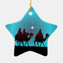 3 WISEMEN & STAR by SHARON SHARPE Ornaments