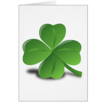 3D 4 Leaf Clover Card