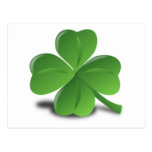 3D 4 Leaf Clover Postcards