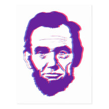 3d abe lincoln post cards