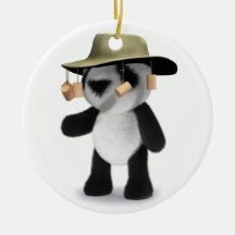 3d Baby Panda Australian Ornaments