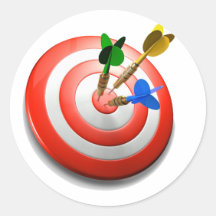 3D Darts BullsEYE Sticker