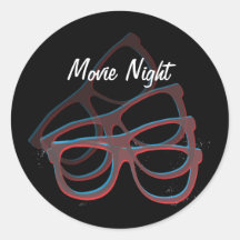 3D Glasses Sticker