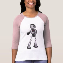 ♪♫♪ 3D Halftone Sci-Fi Robot Guy Dancing Shirt