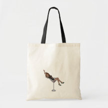 3D Martini Lady 1 Tote Bag