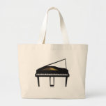 3D Model: Black Grand Piano: Canvas Bag