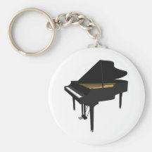 3D Model: Black Grand Piano: Key Chain