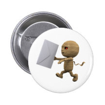 3d Mummy Letter Button