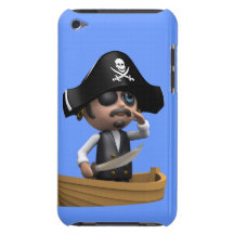 3d Pirate Ship Ahoy! (editable) Barely There iPod Covers