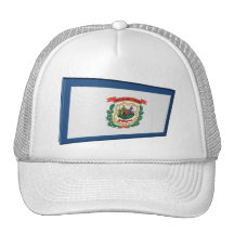 3D West Virginia State Flag Mesh Hat