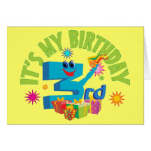 3rd Birthday Card