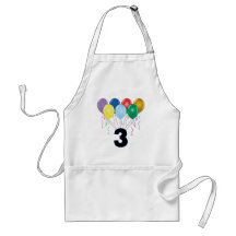 3rd Birthday Gifts with Balloons Aprons