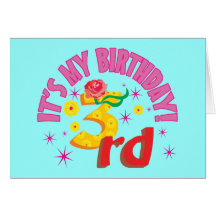 3rd Birthday Greeting Cards