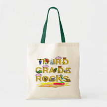 3rd Grade Rocks Canvas Bag