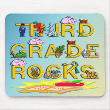 3rd Grade Rocks Mouse Pad