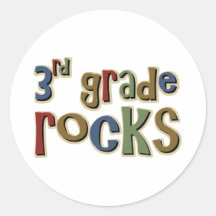3rd Grade Rocks Third Stickers