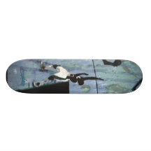 3warriors blue custom skate board