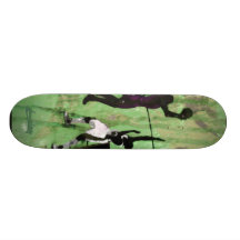3warriors green skate deck