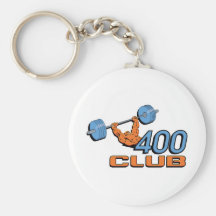 400 Club Weightlifting Key Chain