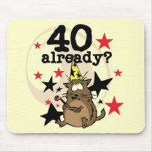 40 Already Birthday Mousemat