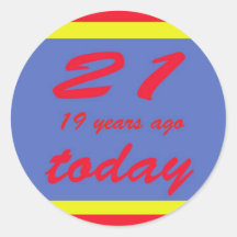 40 birthday sticker