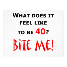 40 Bite Me! Personalized Announcement