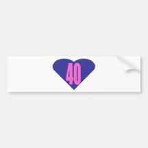 40 BUMPER STICKER