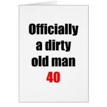 40  Dirty Old Man Cards