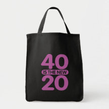 40 Is The New 20 Canvas Bag