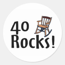 40 Rocks Sticker