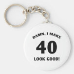 40 Yr Old Gag Gift Key Chain