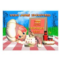 40th Birthday BBQ Invitation
