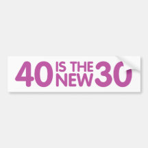 40th Birthday Bumper Stickers