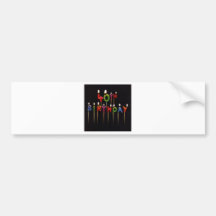 40th Birthday Candles Bumper Stickers