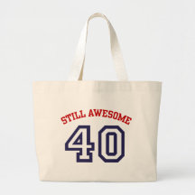 40th Birthday Canvas Bags
