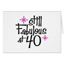 40th Birthday Card