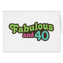 40th Birthday Card