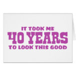 40th Birthday Card